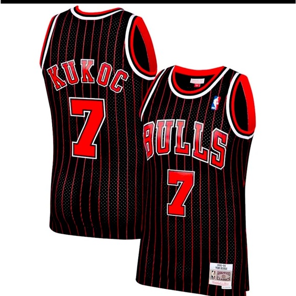 Toni Kukoc #7 Bulls 95-96 Hardwood Classics Swingman Player Jersey - Picture 1 of 15